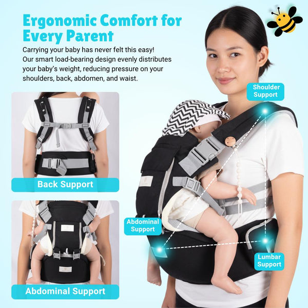 Baby Hip Carrier - Ergonomic Comfort for Parents on the Go - Sosaandpepe